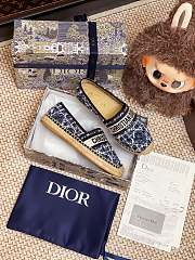 DIOR | Granville Espadrille Oblique Embroidered Cotton 07 - 3