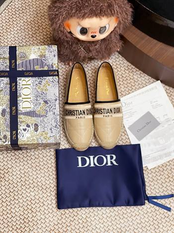 DIOR | Granville Espadrille Oblique Embroidered Cotton 08