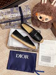 DIOR | Granville Espadrille Oblique Embroidered Cotton 10 - 3
