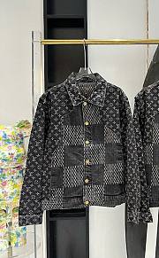 Louis Vuitton x Nigo Giant Damier Waves MNGM Black Denim Jacket - 1
