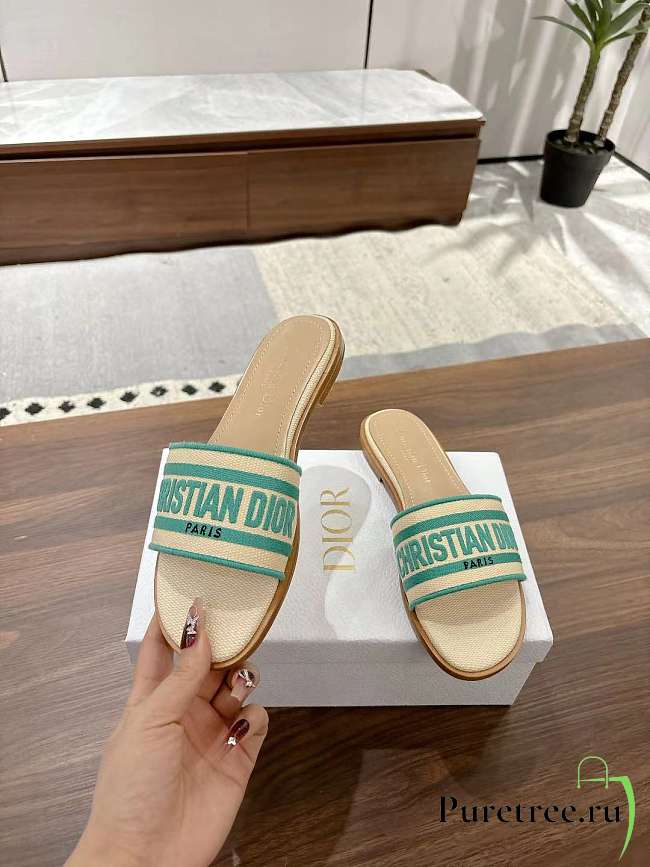 DIOR | Dway Slide Aquamarina In Green  - 1