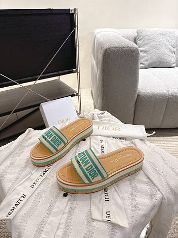 DIOR | Dway Slide Aquamarina 4.5 cm In Green