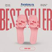 GUCCI | Women Interlocking Sandals Pink Color - 1