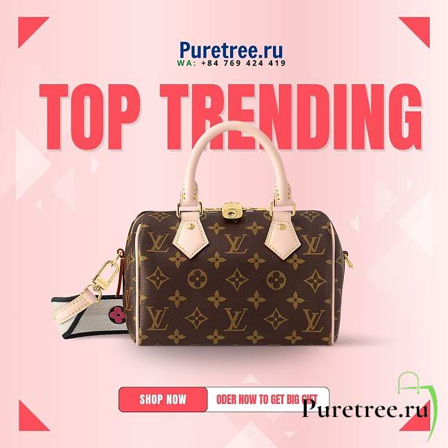 Louis Vuitton | Speedy Bandoulière 20 Black Monogram Canvas M46234 - 20.5 x 13.5 x 12cm - 1