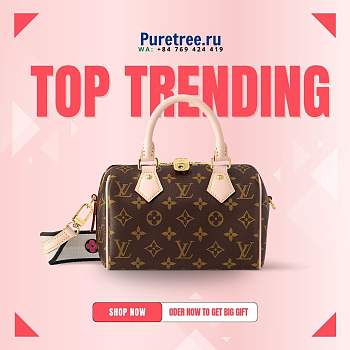 Louis Vuitton | Speedy Bandoulière 20 Black Monogram Canvas M46234 - 20.5 x 13.5 x 12cm