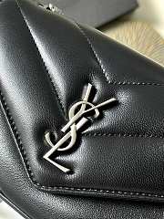 YSL | Saint Laurent Mini Loulou In Black Silver Hardware - 5