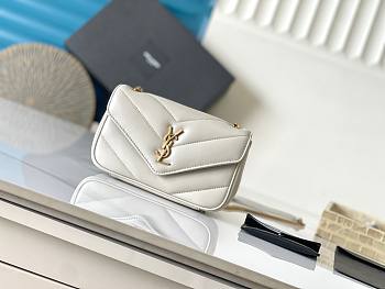 YSL | Saint Laurent Mini Loulou In White