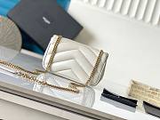 YSL | Saint Laurent Mini Loulou In White - 6