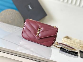 YSL | Saint Laurent Mini Loulou In Burgundy