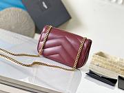 YSL | Saint Laurent Mini Loulou In Burgundy - 4