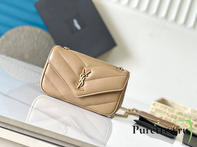 YSL | Saint Laurent Mini Loulou In Beige - 1