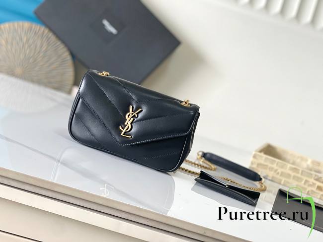 YSL | Saint Laurent Mini Loulou In Black - 1