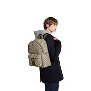GUCCI | Ophidia medium backpack Beige and dark brown GG Monogram coated fabric - 6