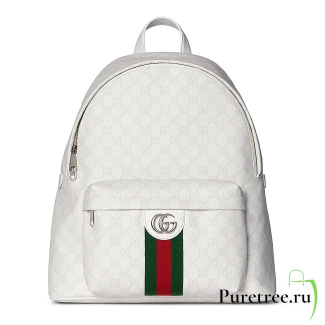 GUCCI | Ophidia medium backpack White soft GG Supreme - 1