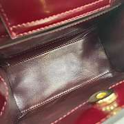 GUCCI | Diana small tote bag Rosso Ancora red shiny - 3