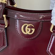 GUCCI | Diana small tote bag Rosso Ancora red shiny - 2