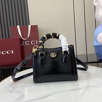 GUCCI | Diana small tote bag Black shiny