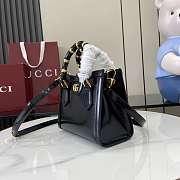 GUCCI | Diana small tote bag Black shiny - 3