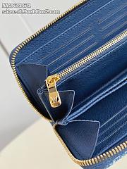 LV x TM Zippy Wallet Monogram Denim cherry  - 3