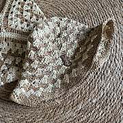 YSL | Contrast color straw bucket hat - 6