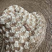 YSL | Contrast color straw bucket hat - 2