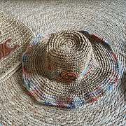 LOUIS VUITON | Rainbow color straw bucket hat 01 - 1