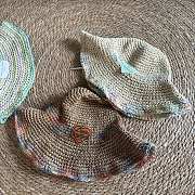LOUIS VUITON | Rainbow color straw bucket hat 02 - 2