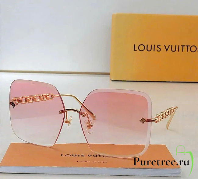 LOUIS VUITTON | Jewel Square Sunglasses In Pink Gold - 1