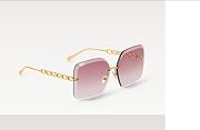 LOUIS VUITTON | Jewel Square Sunglasses In Pink Gold - 4