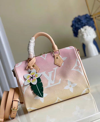 LOUIS VUITTON | Speedy Bandouliere 25 Monogram Giant By The Pool Light Pink