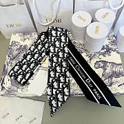 DIOR | Mitza Scarf Twilly Silk In Black - 6