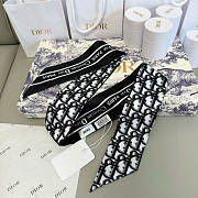 DIOR | Mitza Scarf Twilly Silk In Black - 4