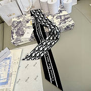 DIOR | Mitza Scarf Twilly Silk In Black - 2