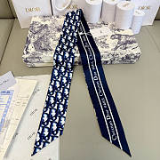 DIOR | Mitza Scarf Twilly Silk In Navy Blue - 1