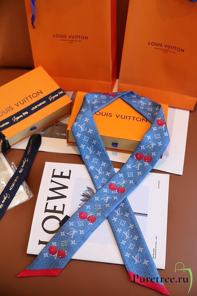 LV x TM Denim Cerise headband - 1