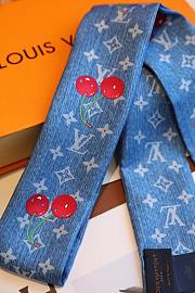 LV x TM Denim Cerise headband - 4