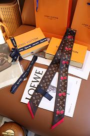 LV x TM Denim Cerise Headband Monogram  - 1