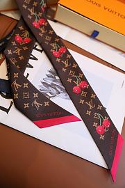 LV x TM Denim Cerise Headband Monogram  - 5