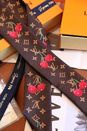 LV x TM Denim Cerise Headband Monogram  - 3