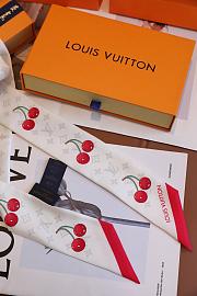 LV x TM Denim Cerise Headband White - 5