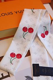 LV x TM Denim Cerise Headband White - 3