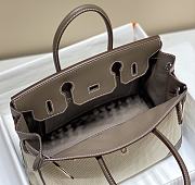 HERMES | Birkin 30 Swift Leather In Gray  - 6