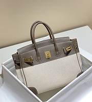 HERMES | Birkin 30 Swift Leather In Gray  - 2