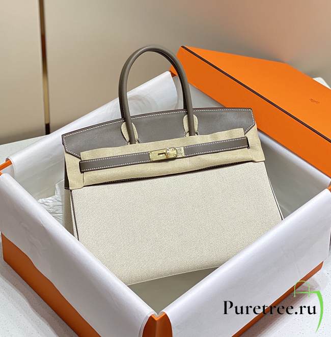 HERMES | Birkin 35 Swift Leather In Gray - 1