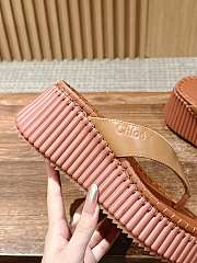 CHLOE | Thick-soled Height-enhancing Flip-flops In Brown  - 6