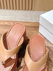 CHLOE | Thick-soled Height-enhancing Flip-flops In Brown  - 3