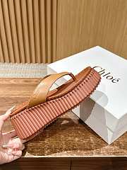 CHLOE | Thick-soled Height-enhancing Flip-flops In Brown  - 2