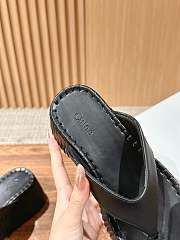 CHLOE | Thick-soled Height-enhancing Flip-flops In Black - 5