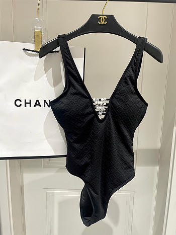Chanel Pearl One-Piece Swimsuit 01