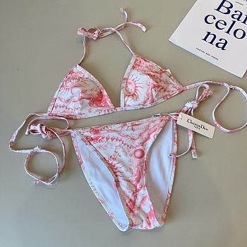 Dior one-piece swimsuit pink